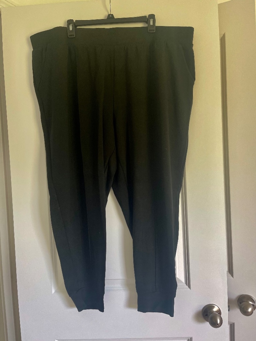 G by Giuliana Women’s Black Jogger Style Stretch Pants with Pockets 3X